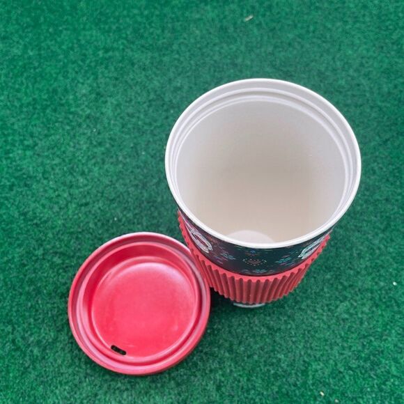 Cambridge Red Black Skull Print Lightweight Reusable Dishwasher Safe Coffee Mug - Picture 2 of 4